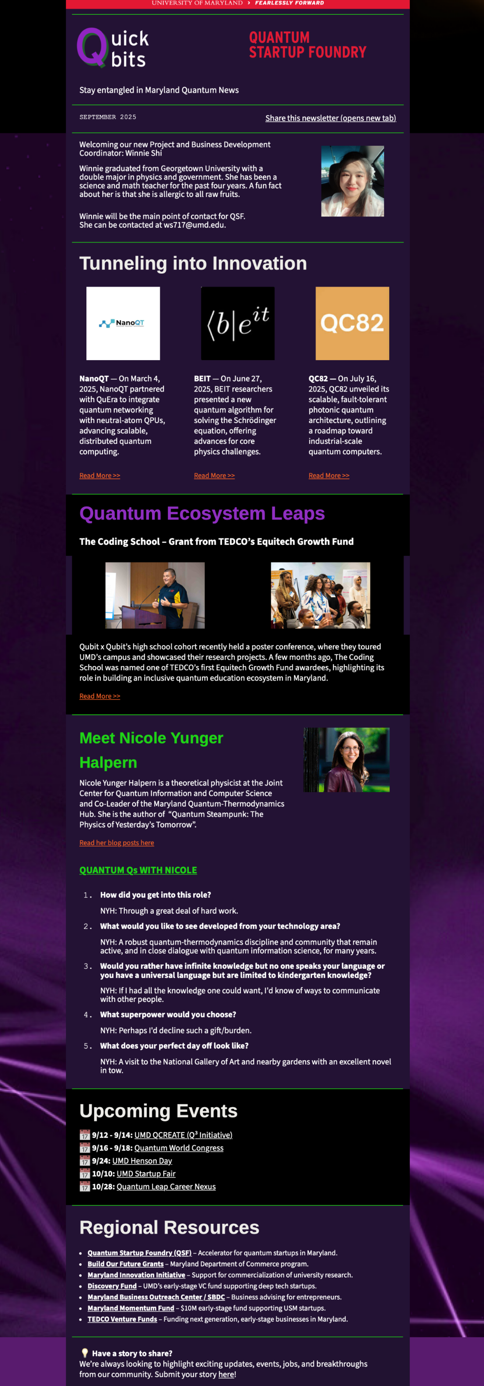 September Newsletter